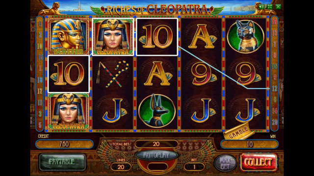 Характеристики слота Riches Of Cleopatra 1